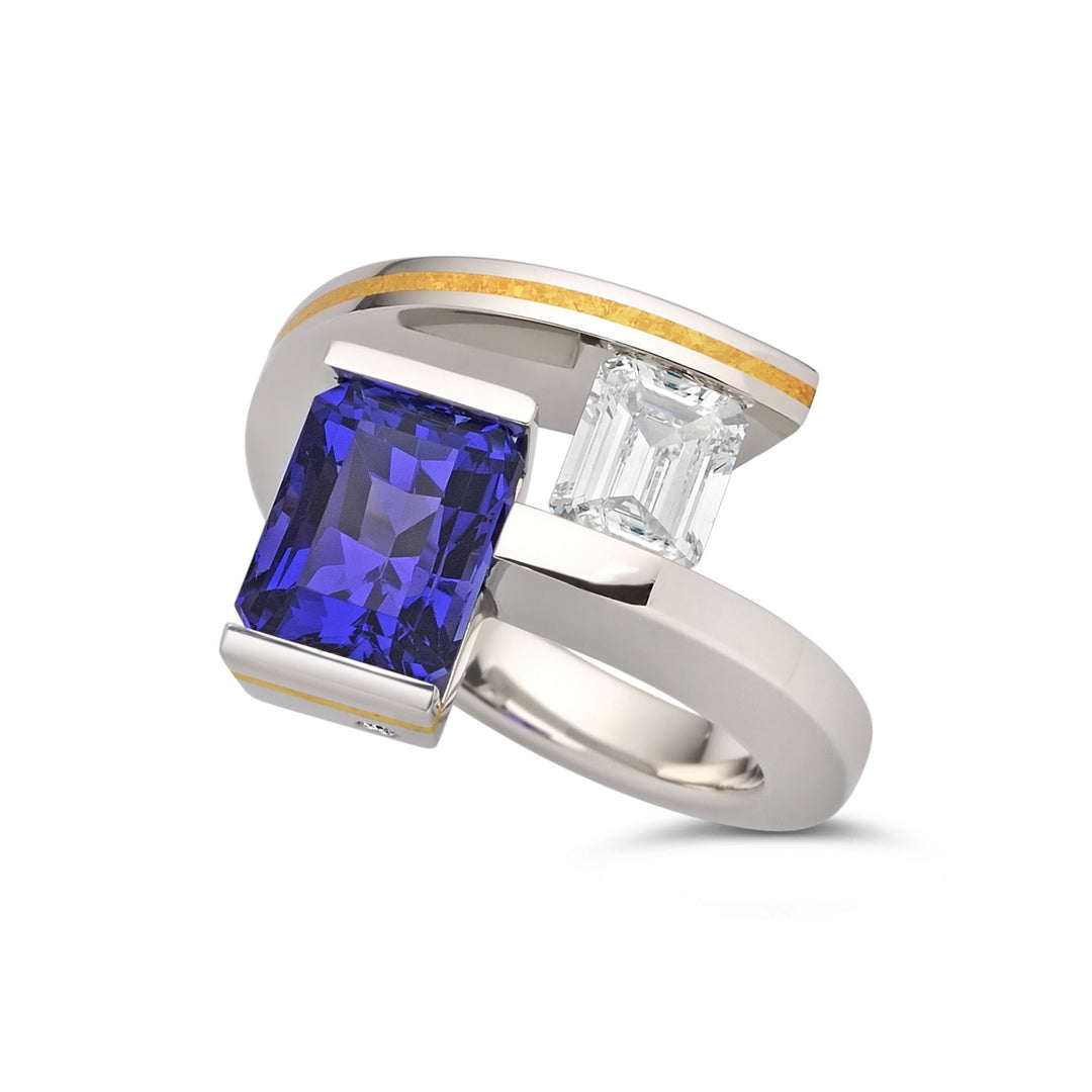 Steven Kretchmer Tanzanite Diamond Ring