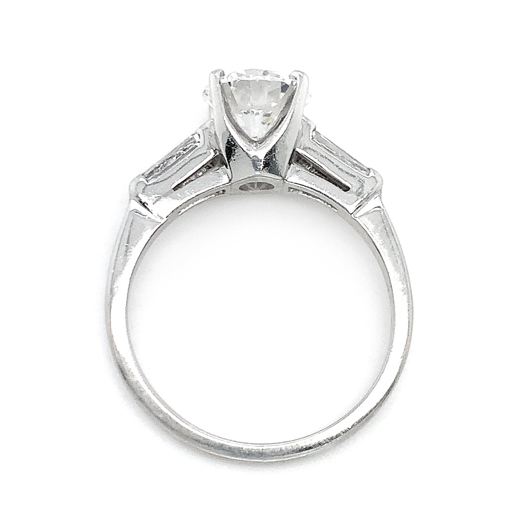 Platinum Diamond Engagement Ring - "Queen of Light"