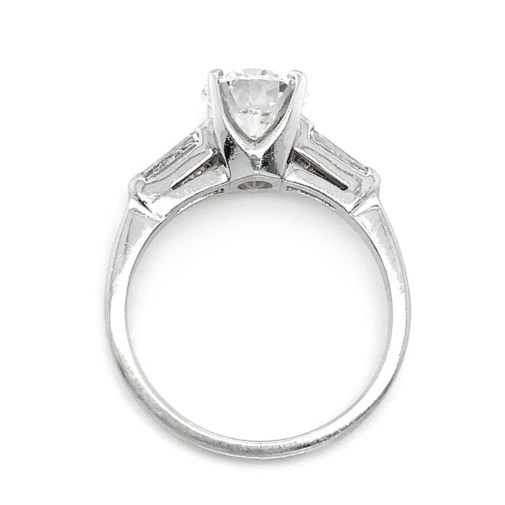 Platinum Diamond Engagement Ring - "Queen of Light"
