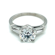 Platinum Diamond Engagement Ring - "Queen of Light"