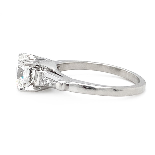 Platinum Diamond Engagement Ring - "Queen of Light"