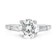 Platinum Diamond Engagement Ring - "Queen of Light"