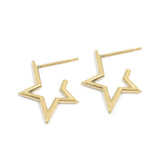 Gold Star Single Earring - "Stella"