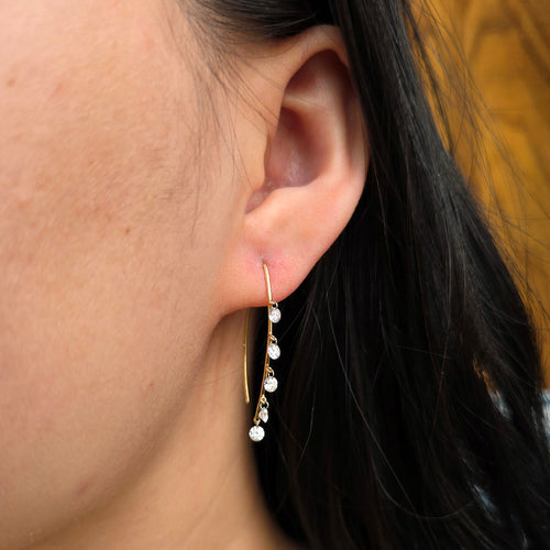Willow Diamonds "Cascade 5" Diamond Drop Earrings