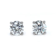 White Gold & Lab Grown Diamond Studs - 1.50ctw