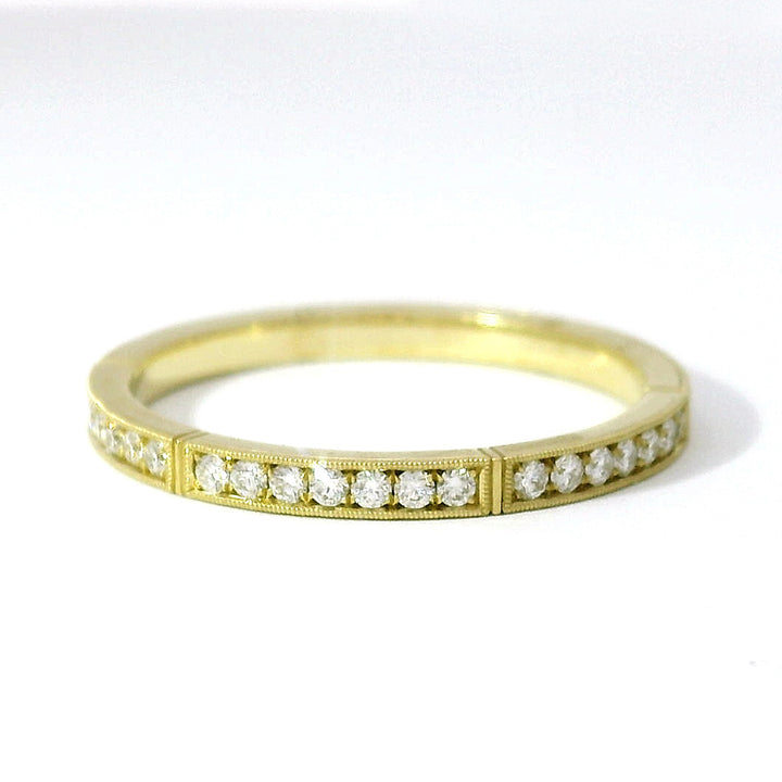 Diamond Wedding Band - "Round Isabella"