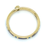 Yogo Sapphire and Enamel Band - "Rock Candy Royal Blue"