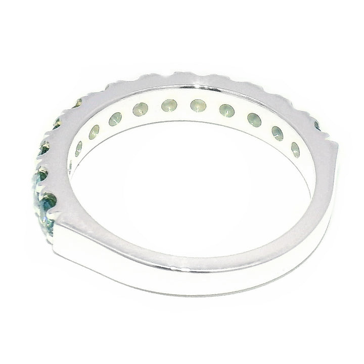 Montana Sapphire & Sterling Silver Band - "Mountain Stream"