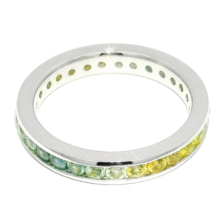 Montana Sapphire Eternity Band - "Meadow"