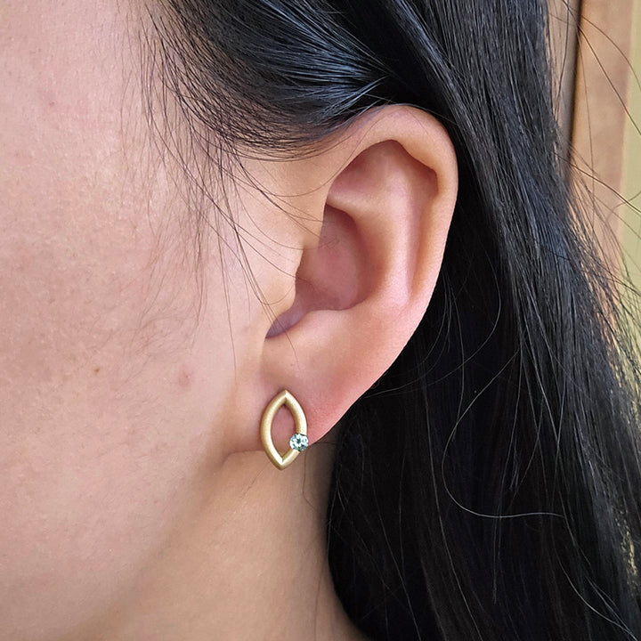 Montana Sapphire Earrings - "Mango Micro Jazz"