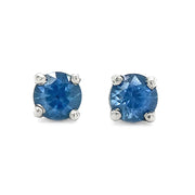 Montana Sapphire & White Gold Earrings - "Azure"