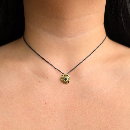 Montana Sapphire Gold Bullet Pendant – “True Aim”