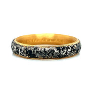 Sterling Silver & 22 Karat Yellow Gold Band- "Vetus"