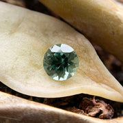 Round Loose Sage Green Montana Sapphire Photo 1