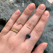 Deep teal round loose Montana Sapphire photo 2