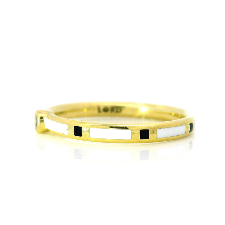 Yogo Sapphire & Enamel Band - "Rock Candy"