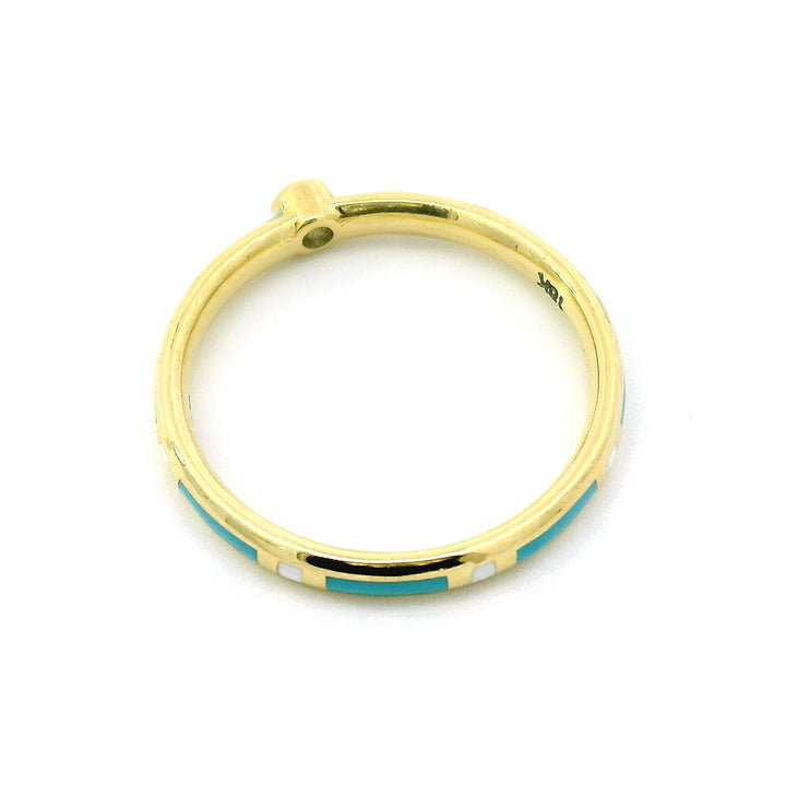 Yogo Sapphire & Enamel Band - "Rock Candy"