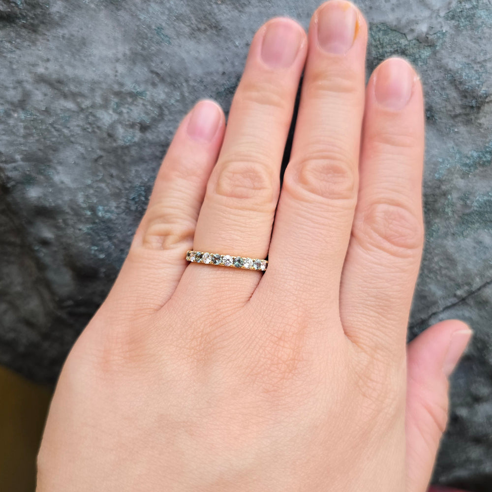 Alexandrite, Diamond & Gold Ring - "Nocturne Pulse"