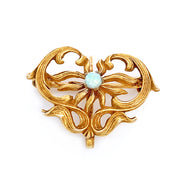 Yellow Gold & Opal Pin - "Blossom"