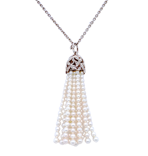 Sterling Silver & Pearl Paloma Picasso Tiffany & Co. Necklace