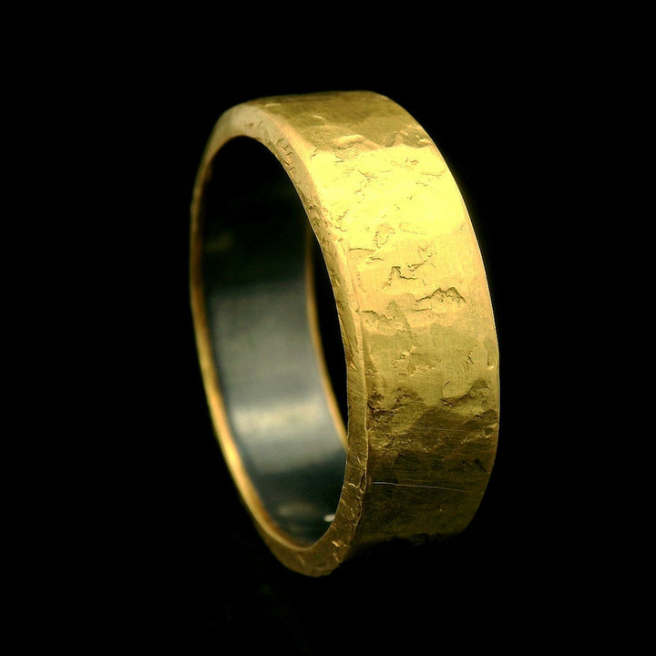 Yellow Gold & Sterling Silver Band - "Oro y Plata"