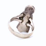 Estate Sterling Silver & Zuni Inlaid Ring - "Theresa Waseta"