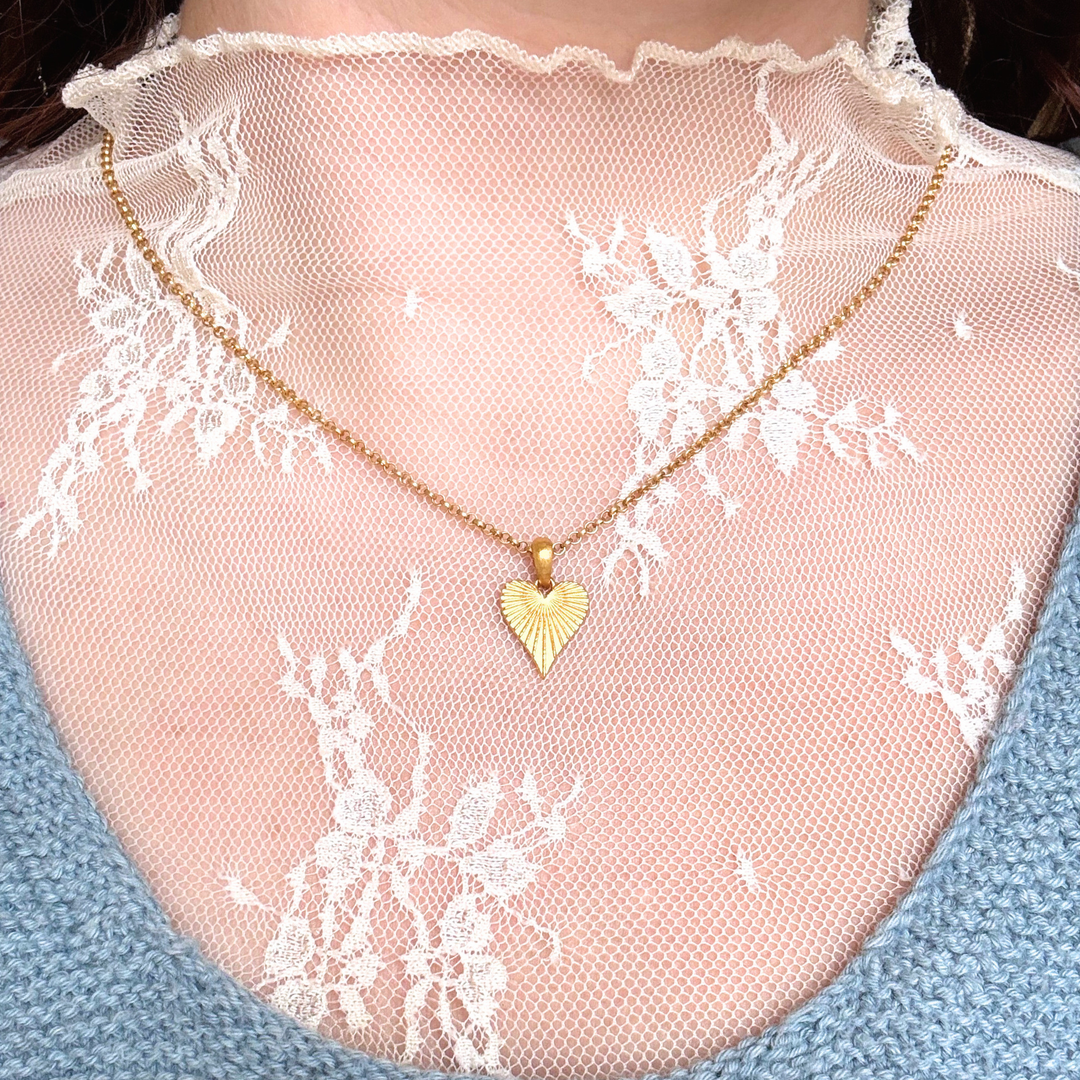 Gold Vermeil Necklace - "Heart of Joy"