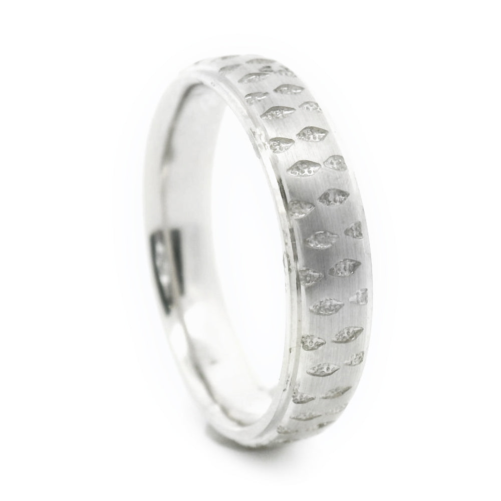 Hand-Engraved Sterling Silver Men's Band