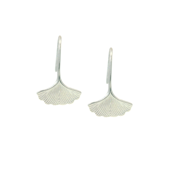 Sterling Silver Earrings - "Ginkgo"