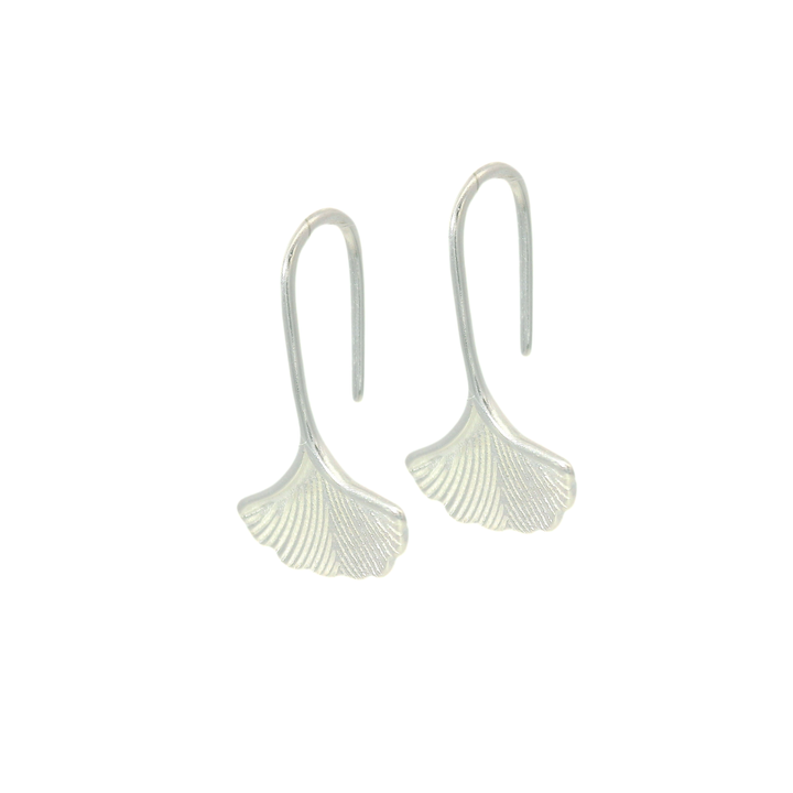 Sterling Silver Earrings - "Ginkgo"