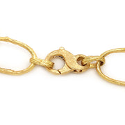 Yellow Gold Link Bracelet "Olive Branch"