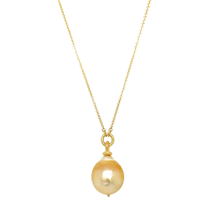South Sea Pearl Gold Necklace - "Cordeila"
