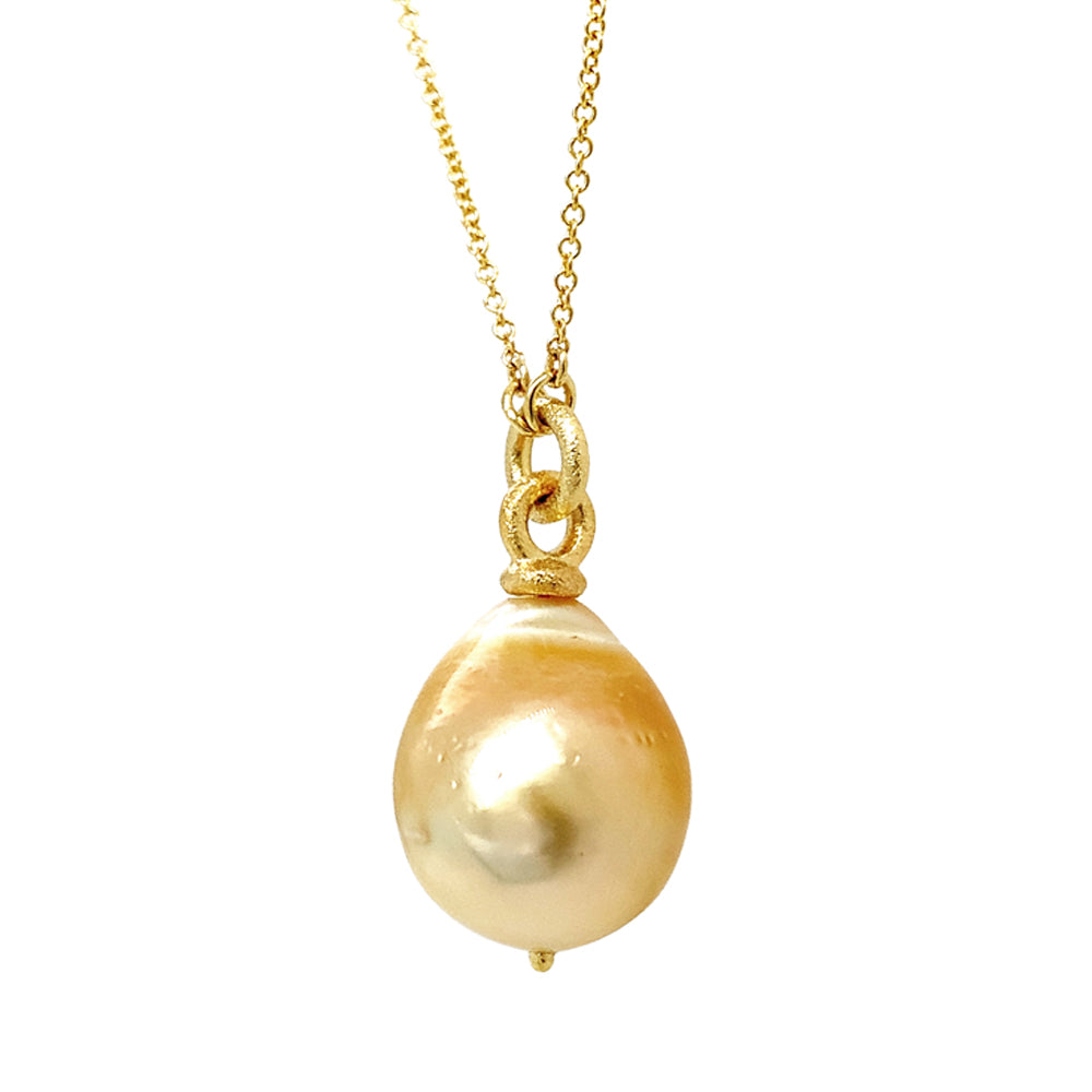 South Sea Pearl Gold Necklace - "Cordeila"