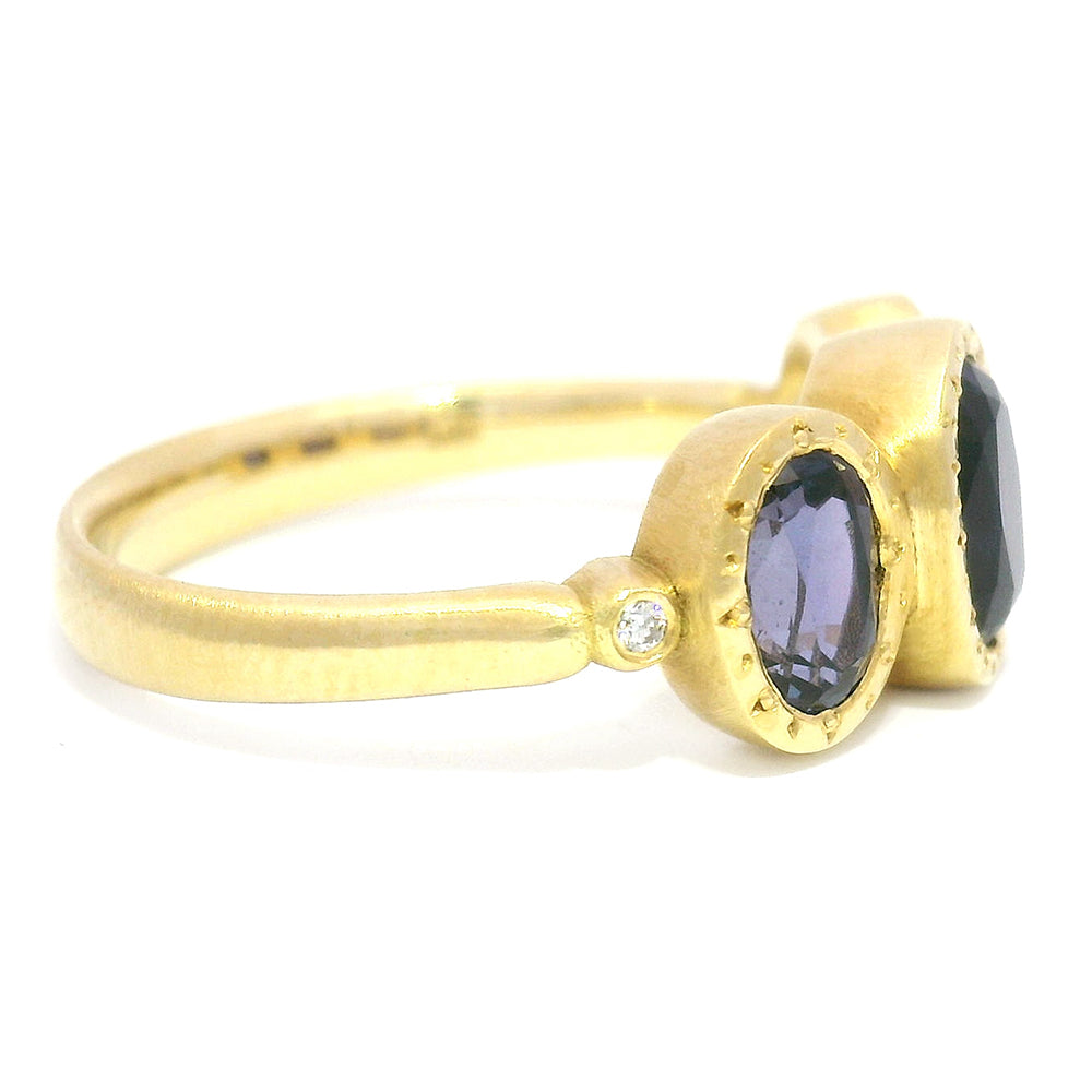Yogo Sapphire & Diamond Ring - "Queen of the Gulch"