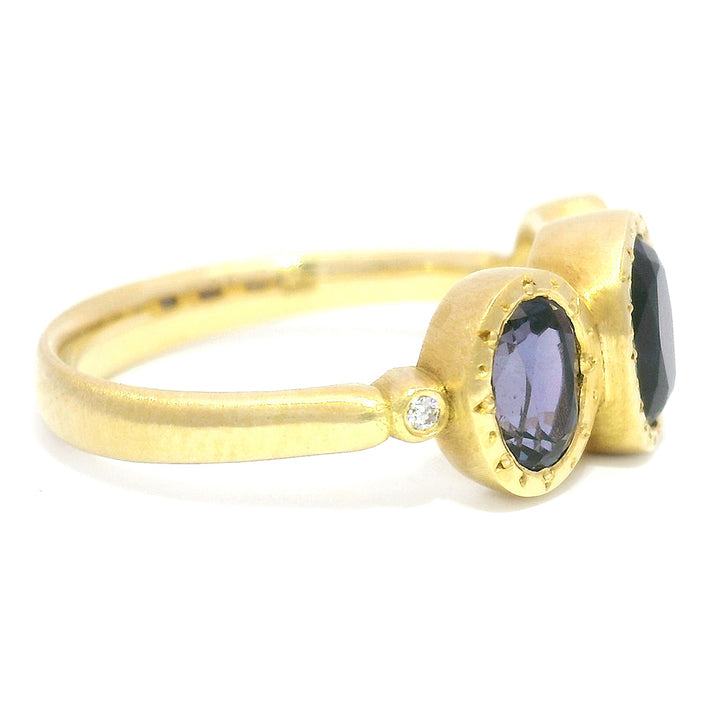 Yogo Sapphire & Diamond Ring - "Queen of the Gulch"