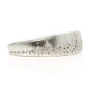 Sterling Silver and Diamond Cuff - "Cascading Sky"