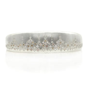 Sterling Silver and Diamond Cuff - "Cascading Sky"