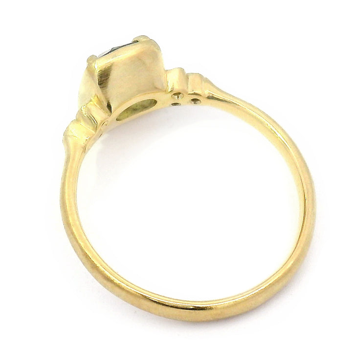 Parti-Color Montana Sapphire & Diamond Ring - "Luna"