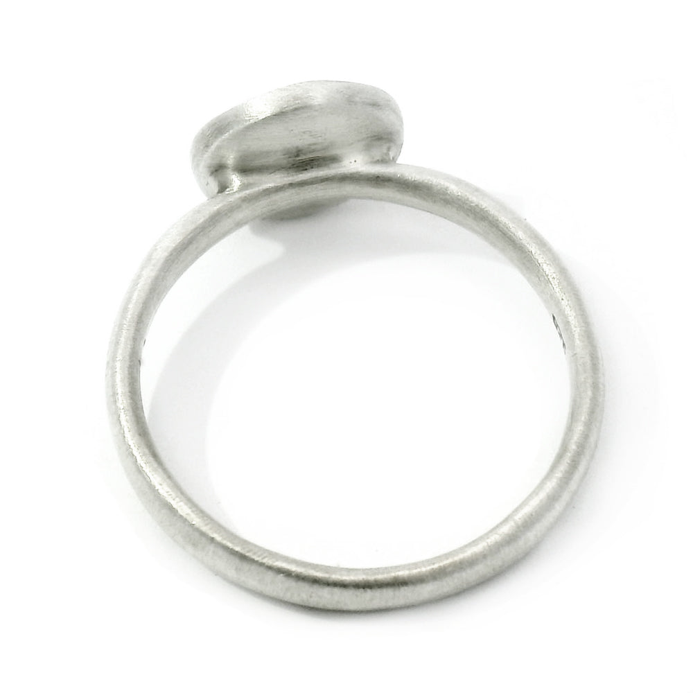 Sterling Silver & Diamond Ring - "Four Star Wave"