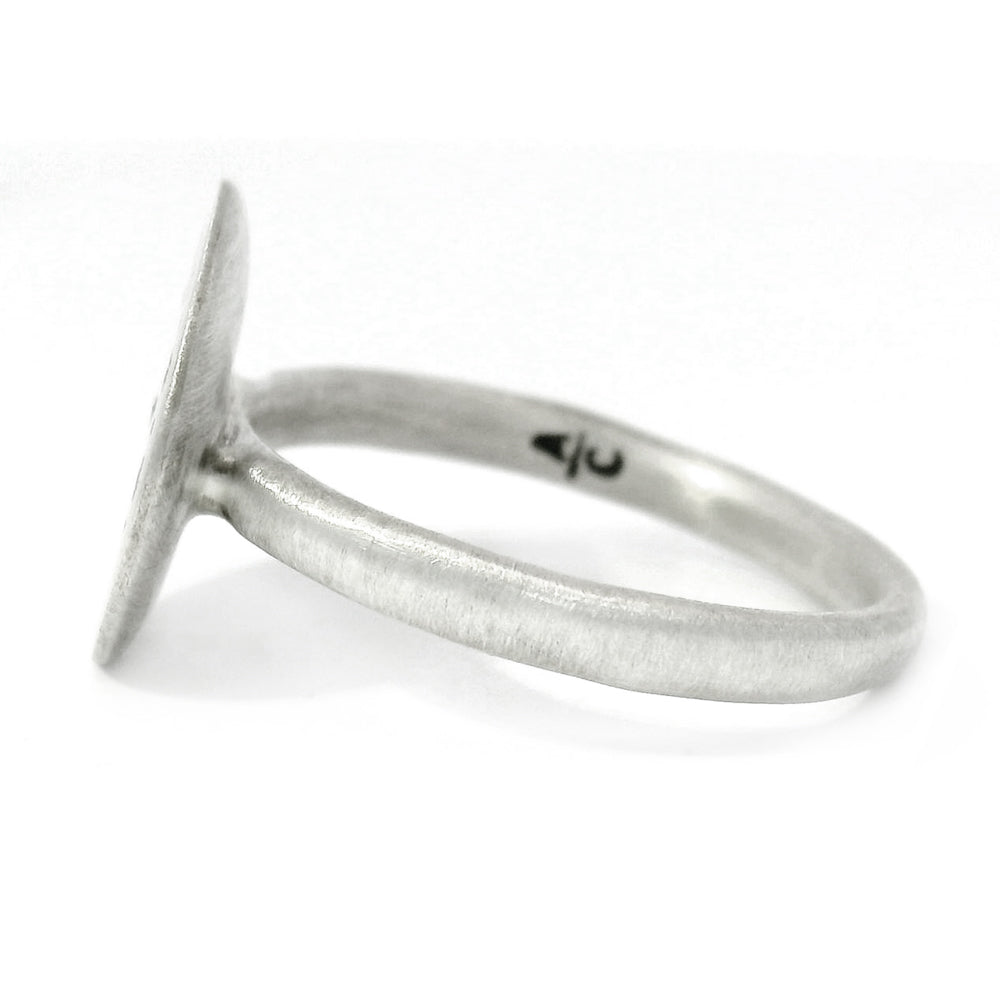 Sterling Silver & Diamond Motif Ring - "Nostalgia"