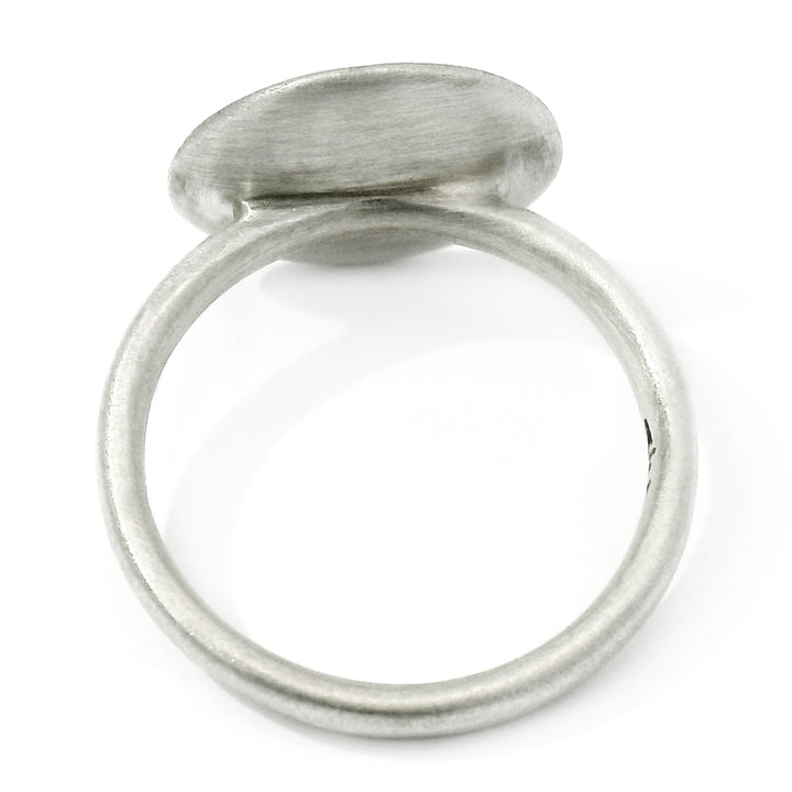 Sterling Silver & Diamond Motif Ring - "Nostalgia"