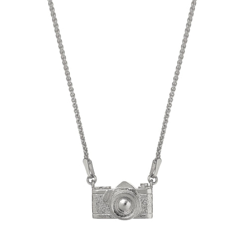Sterling Silver Camera Necklace - "Vintage Camera"