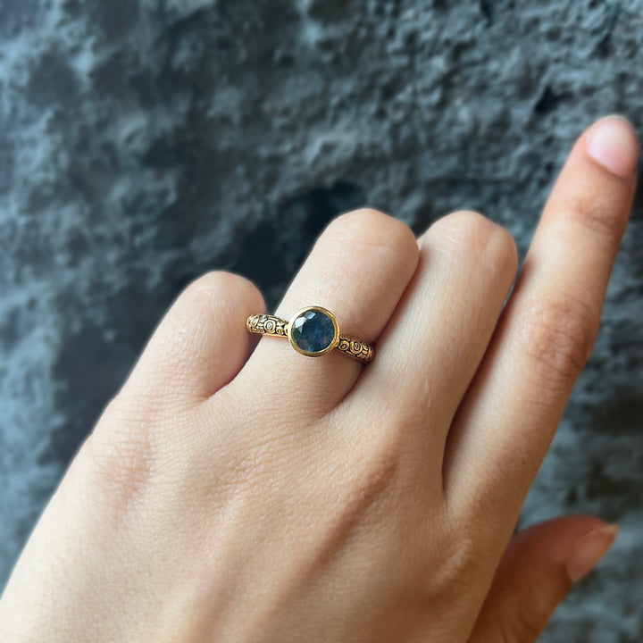 Montana Sapphire and Diamond Ring - "Montana Martini"