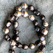 Tahitian Pearl & Moonstone Necklace with Vario Clasp - "Ta'aroa"