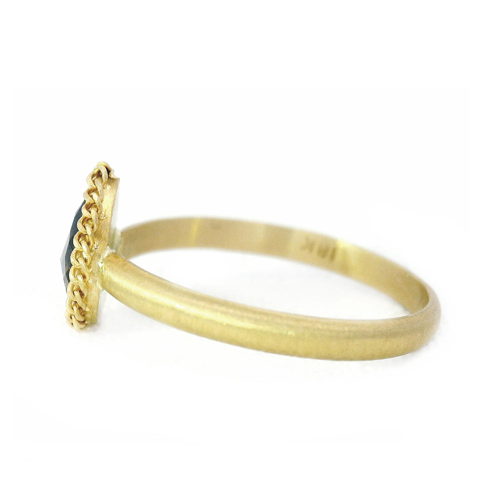 Brown Salt & Pepper Diamond Ring - "Siena"