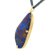 One-of-a-Kind Australian Yowah & Koroit Opal Necklace - "Phlegethon"