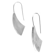 Sterling Silver Geometric Drop Earrings - "Engel"