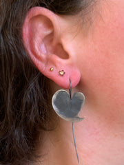 Sterling Silver Heart Earrings - "Betty"