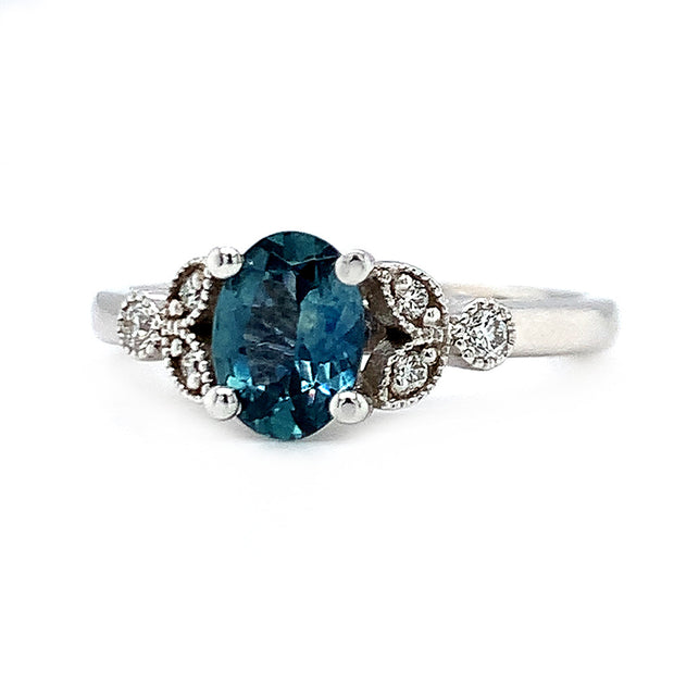 Montana Sapphire & Diamond Ring - "Montana Bloom"