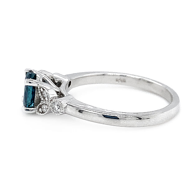 Montana Sapphire & Diamond Ring - "Montana Bloom"